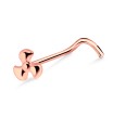 Fan Shape Ocean Curved Nose Stud NSKB-884